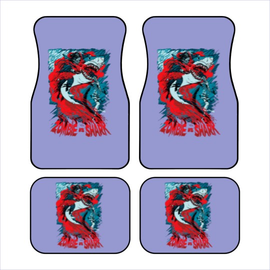 Discover Shark Vs Zombie Car Mats