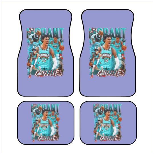Discover Ja Morant Car Mats | Memphis Grizzlies Bootleg Graphic Car Mats