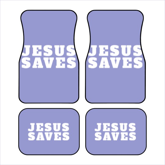 Discover Jesus Saves - Christian - Jesus Saves - Car Mats