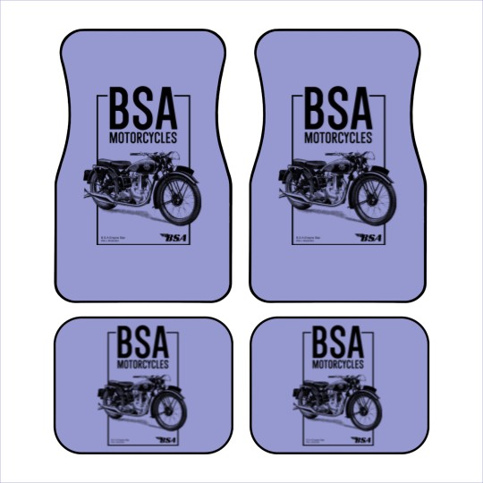 Discover Grey BSA Motorcycles British Motorbike Car Mats Car Mats