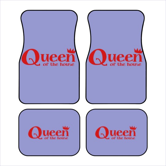 Discover Queen of the House with little crown Car Mats