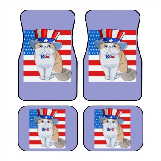 Discover Exotic Shorthair Cat 4th of July - Exotic Cat - Car Mats