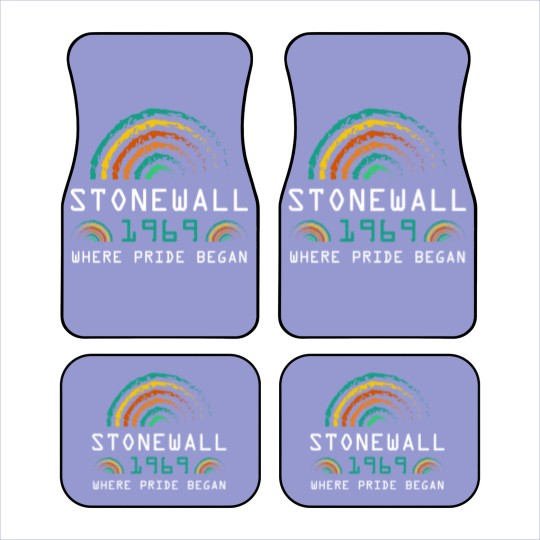 Discover Stonewall 1969 Rainbow Gay CSD 50 Years Pride Riot Car Mats
