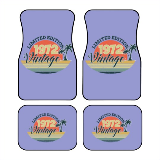 Discover 50 Years Old Vintage 1972  50th Car Mats