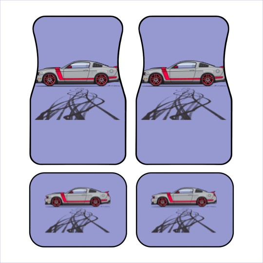 Discover Burning Out Marks-Silver - 2012 Boss 302 - Car Mats