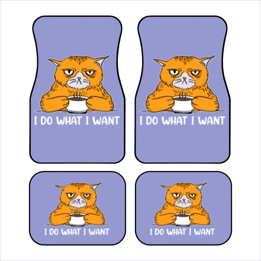Discover I do What I Want Funny Sarcastic Cat Car Mats