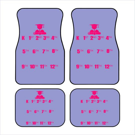 Discover handprint chart grow with me school year growth Car Mats