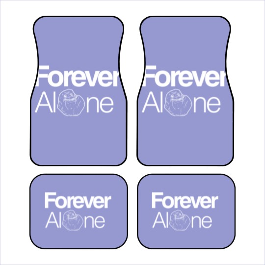 Discover Forever Alone White Car Mats