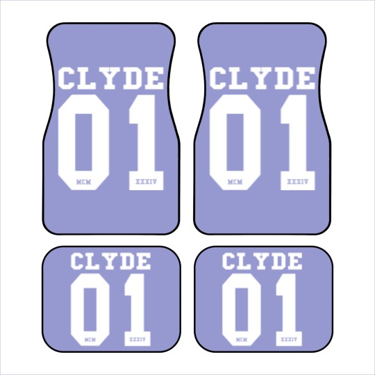 Discover Bonnie and Clyde. Cool partner look design. Car Mats