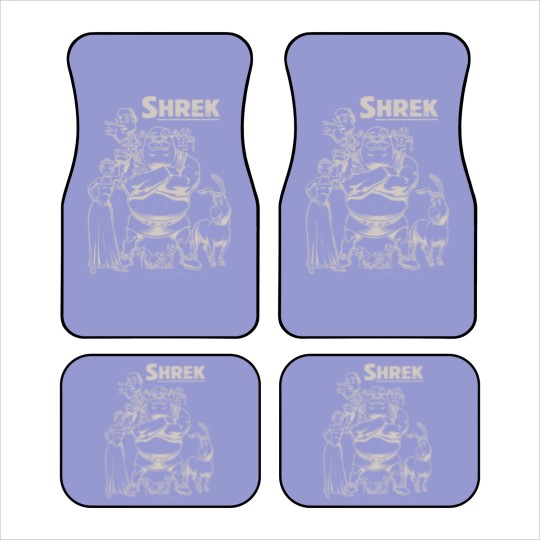 Discover Shrek Group Shot Faded Portrait Car Mats