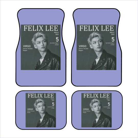 Discover Felix Lee Stray Kids Car Mats, B&W Stray Kids Graphic Car Mats, Felix Lee Stray Kids Kpop Car Mats