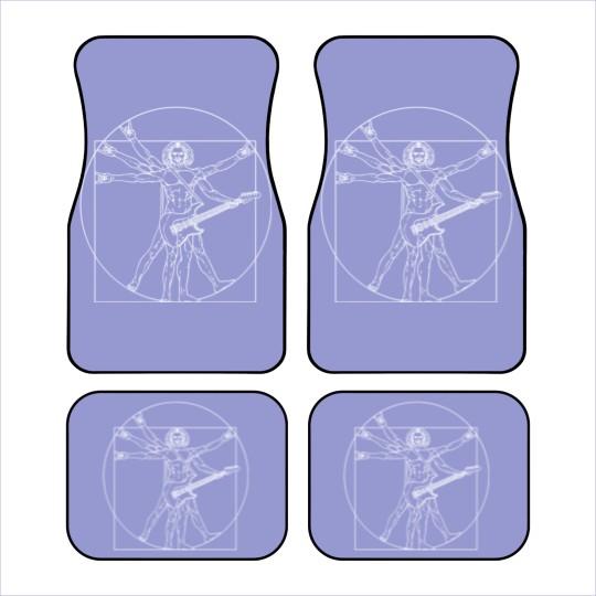 Discover Vitruvian Man Guitar Music Player Da Vinci Car Mats
