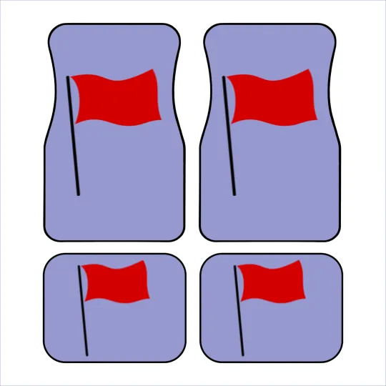 Discover red flag Car Mats