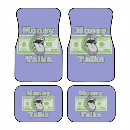 Discover Money Talks Car Mats to Match Jordan Retro 5 Green Bean