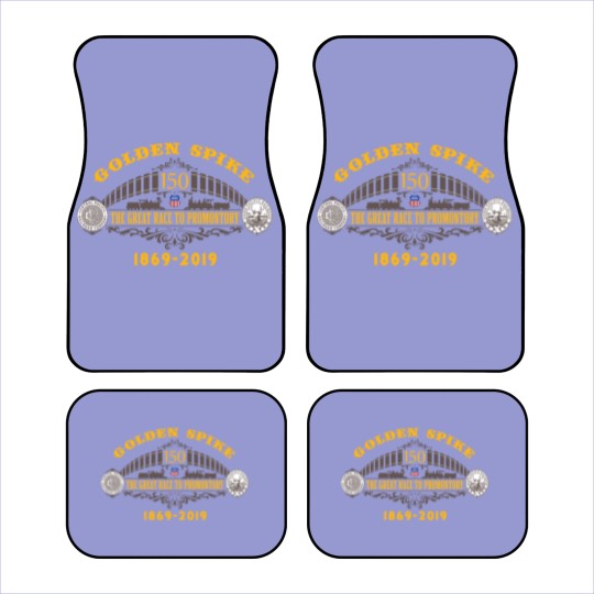 Discover Golden Spike Color UP Logo Car Mats