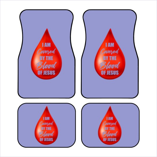 Discover i am covered by the blood of Jesus Car Mats