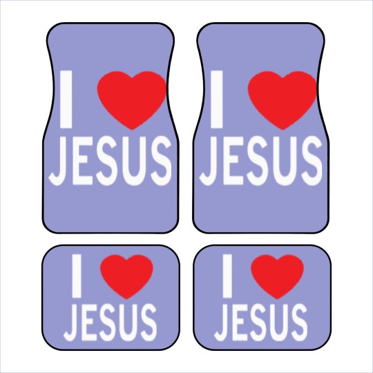 Discover I LOVE JESUS Car Mats