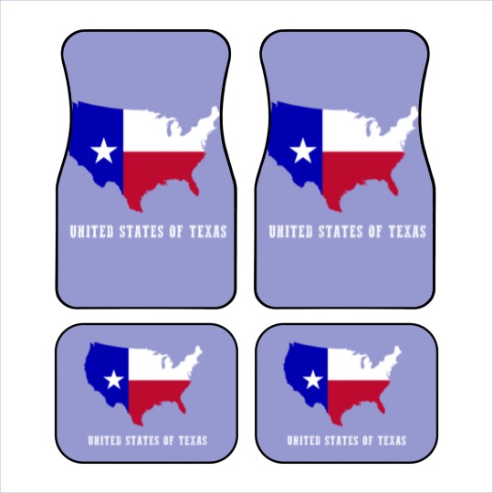 Discover United States of Texas Map or Lone Star State Fans Car Mats