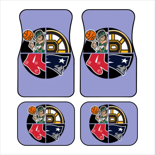 Discover Boston Sports Quad Cap Car Mats