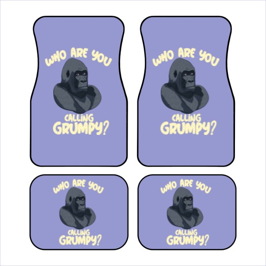 Discover grumpy gorilla monkey fear angry angry strong Car Mats