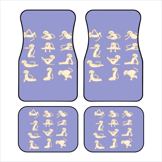 Discover Dogs doing Yoga Funny Animal Car Mats Car Mats