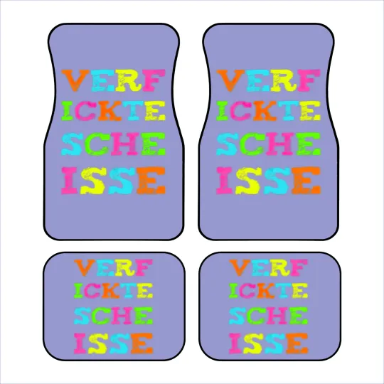 Discover Fucking shit Funny curse saying Car Mats