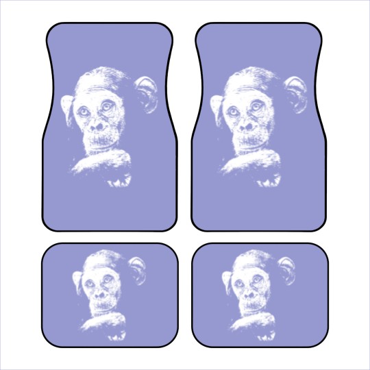 Discover Chimp - Chimpanzee - The malancholy thinker Car Mats