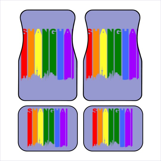 Discover Shanghai China Rainbow LGBT Gay Pride Car Mats