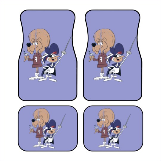 Discover Distressed Vintage Super Chicken and Fred - Cartoons - Car Mats