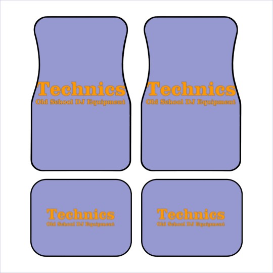 Discover technics orange Car Mats