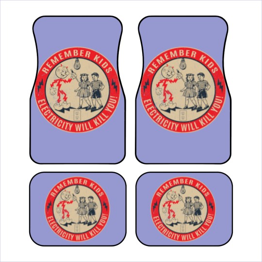 Discover CIPS Retro Sign - Electricity will kill you - Electricity Will Kill You - Car Mats