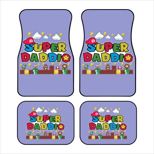 Discover Super Daddio Car Mats - Funny Dad Car Mats, Father's Day Car Mats