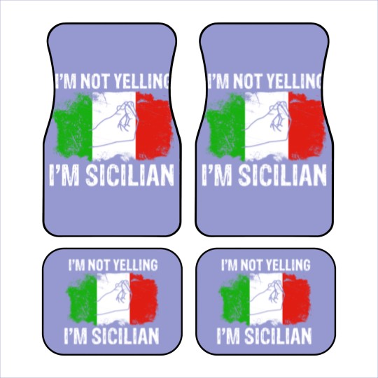 Discover Sicilian not yelling funny Italian Car Mats Car Mats