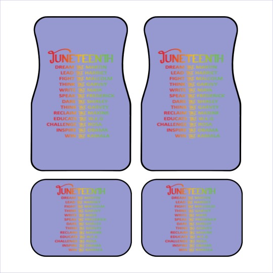 Discover Juneteenth Dream Like Leaders Black Men Women Boys Car Mats