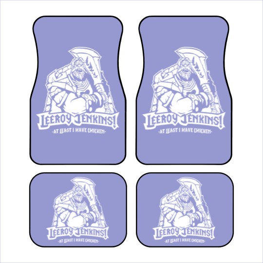 Discover Leeroy Jenkins! White - Warcraft - Car Mats