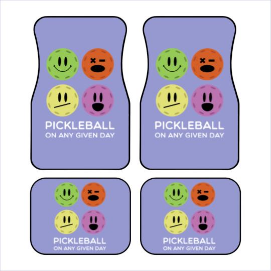 Discover Gift for Pickleball Players Any Given Day Funny Car Mats