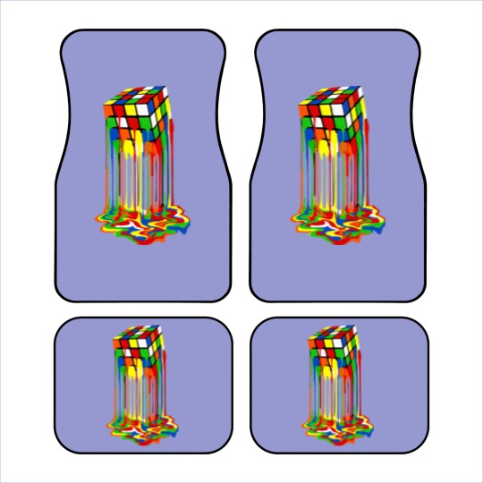 Discover Rainbow Abstraction melted rubix cube - Rubix Cube - Car Mats