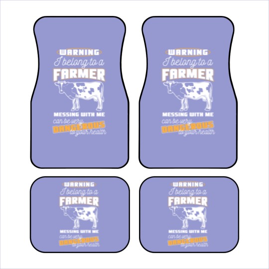 Discover Warning Belong To A Farmer Funny Farming Gift Car Mats