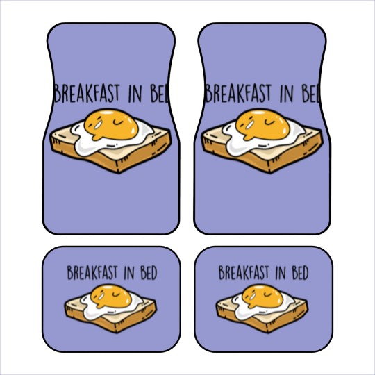 Discover Fried egg toast - Breakfast in bed Car Mats