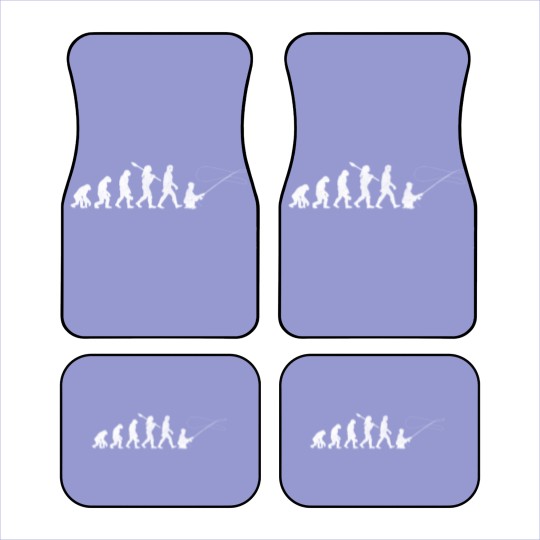 Discover Evolution of Man Fly Fishing Outdoor Hobby Family Car Mats