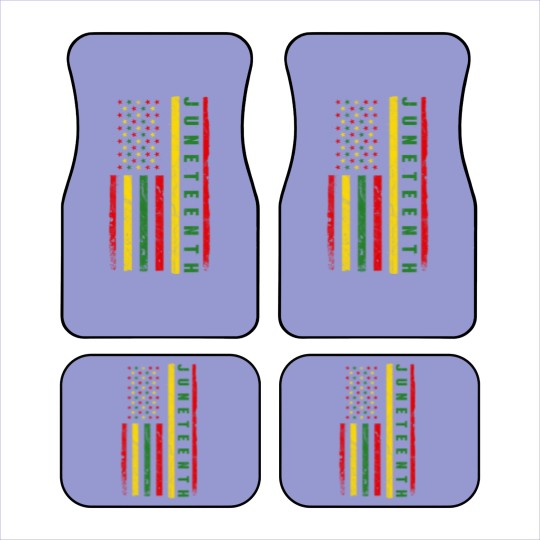 Discover Juneteenth American Flag Emancipation Melanin Black Pride Car Mats