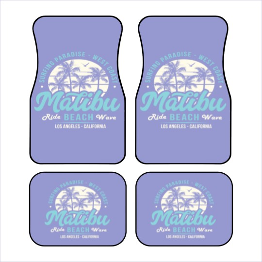 Discover Surfing Paradise Malibu Beach Ride Wave Car Mats