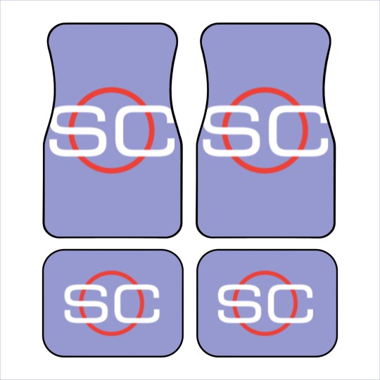 Discover Espn Sportscenter Red White Circle Logo C2Gift Car Mats Car Mats