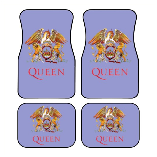 Discover Queen White Crest Freddie Mercury Brian May Car Mats Car Mats