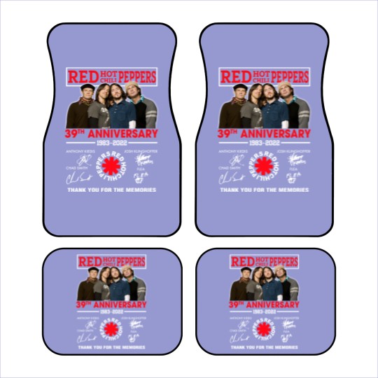 Discover Vintage Red Hot Chili Peppers By The Way Car Mats, Red Hot Chili Peppers Car Mats