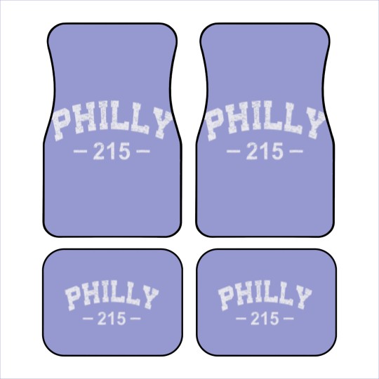 Discover Philly 215 T Retro Vintage Gift Men Women Kids Car Mats