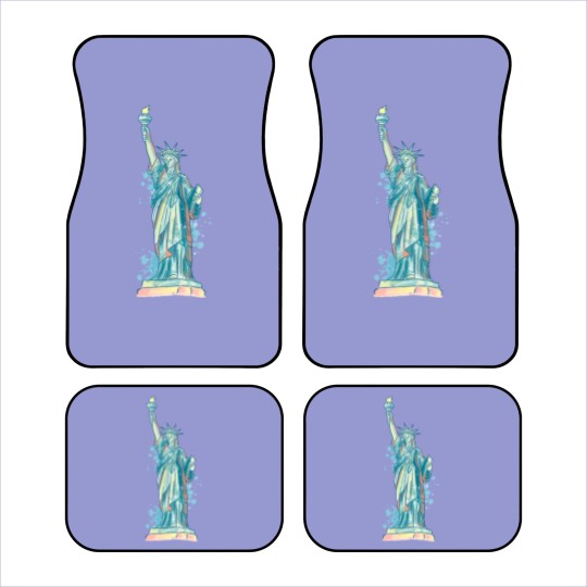 Discover Statue of Liberty in watercolor Car Mats
