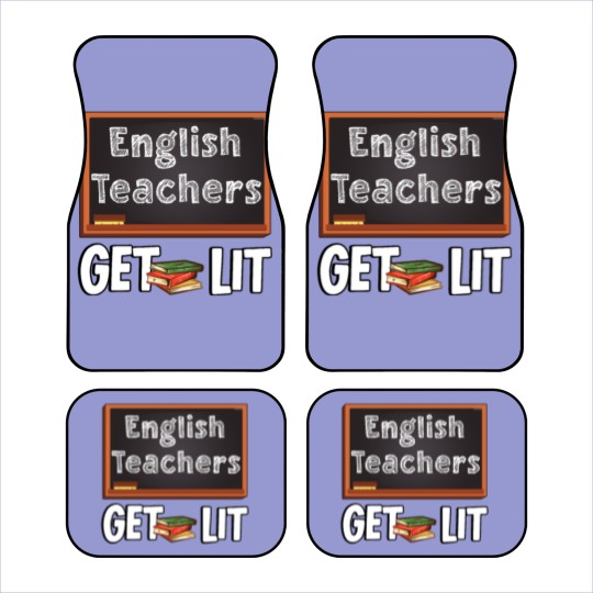 Discover Book Chalk Teacher English Literature Blackboard Car Mats