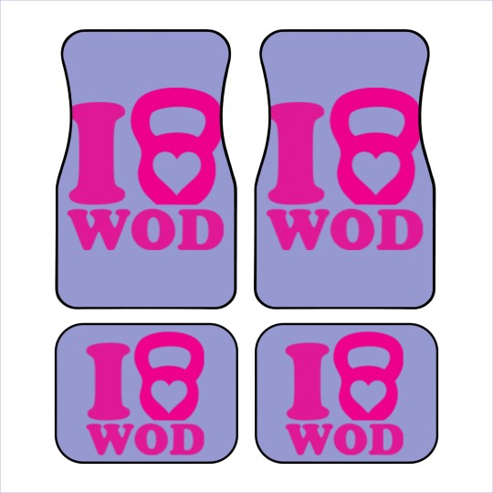 Discover I Love WOD (CrossFit) Car Mats