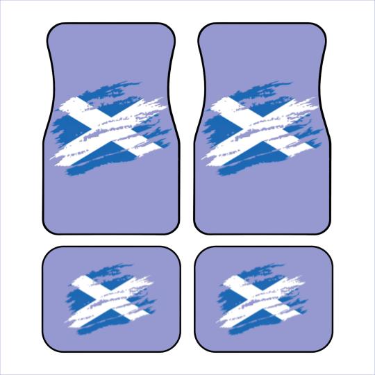 Discover Scottish Flag Scotland Football Rugby Cricket Car Mats